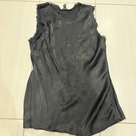 Venti6 Silk Raw Edge Tank - Picture 1 of 9